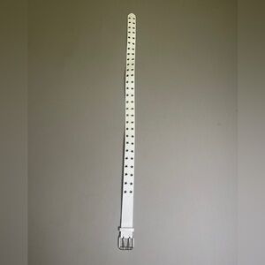 Stylish White Belt with Star Accents